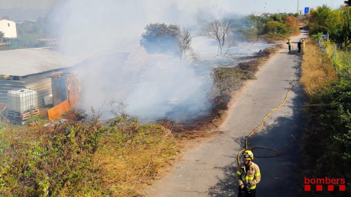 Imatge de l'incendi.