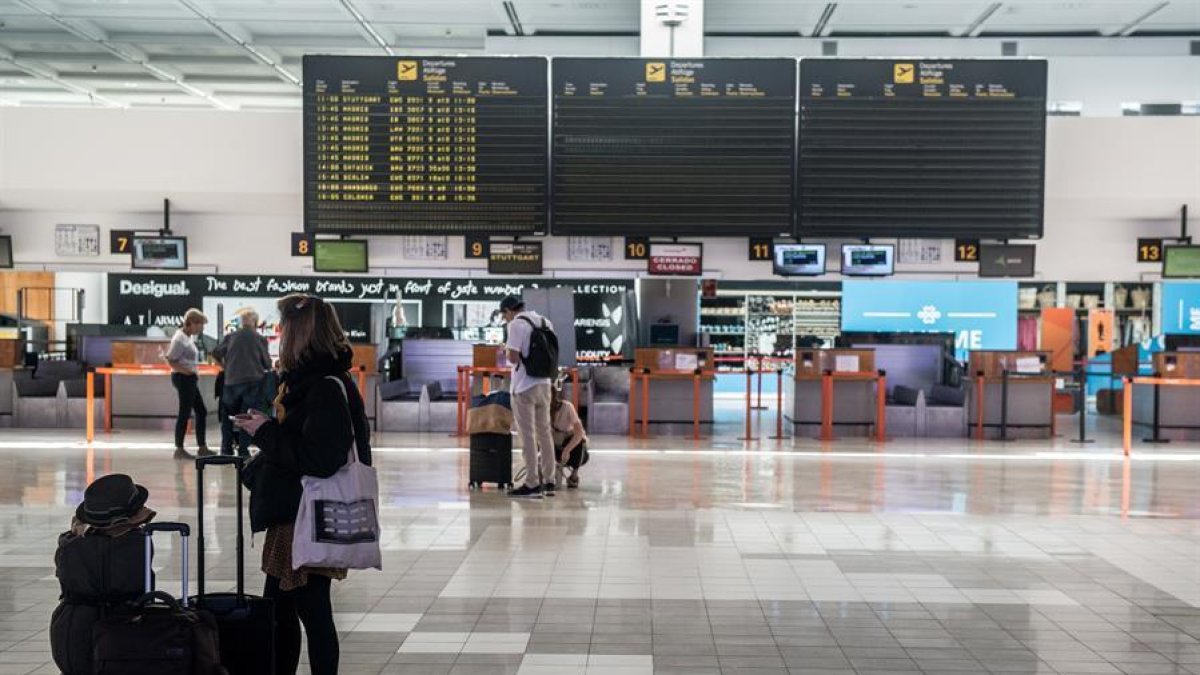 La Terminal T1 nacional-internacional de l'Aeroport César Manrique de Lanzarote.