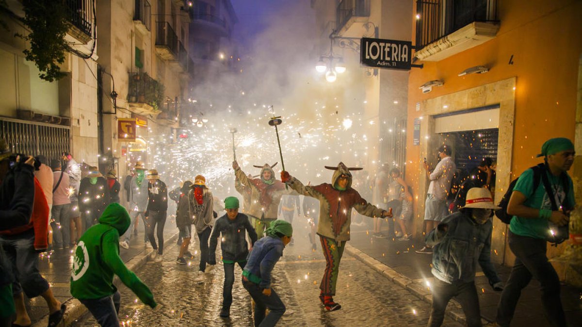 Un moment de la Cercavila de Santa Tecla, durant l'edició del 2019.