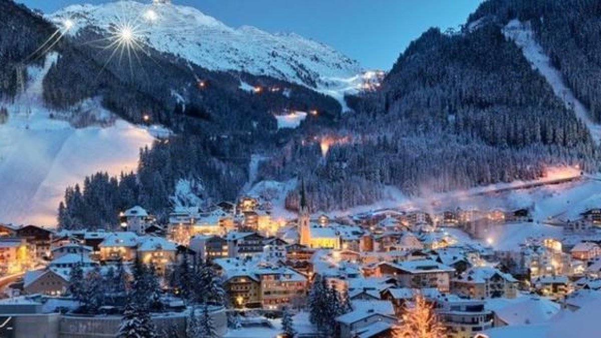 Imagen de la localidad de Ischgl en el Tirol, desde donde se propagó el virus a media Europa.