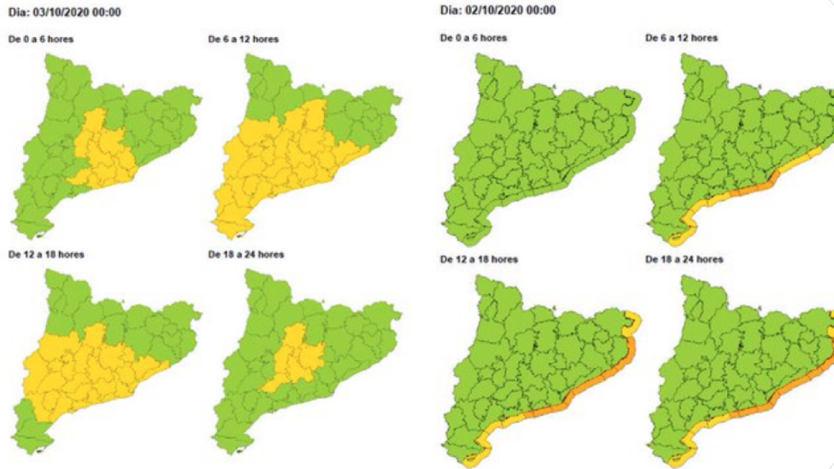 Previsión de viento y fuerte oleaje en Cataluña.