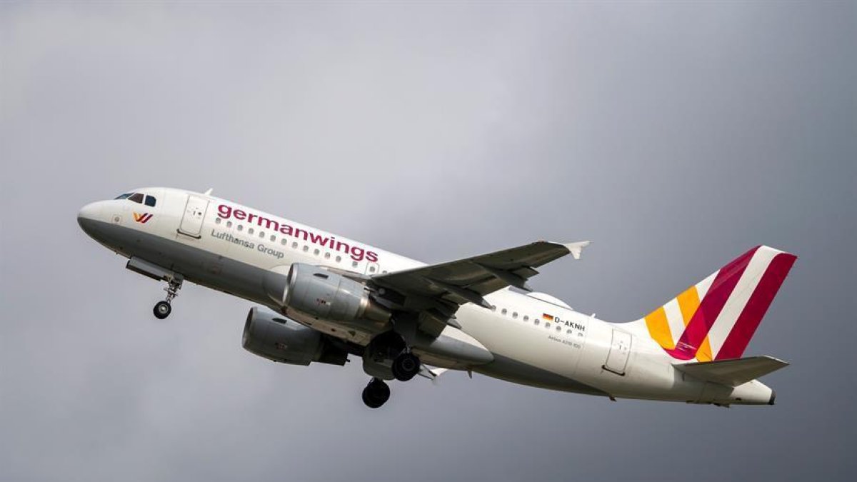 Imatge d'arxiu d'un avió de Germanwings.