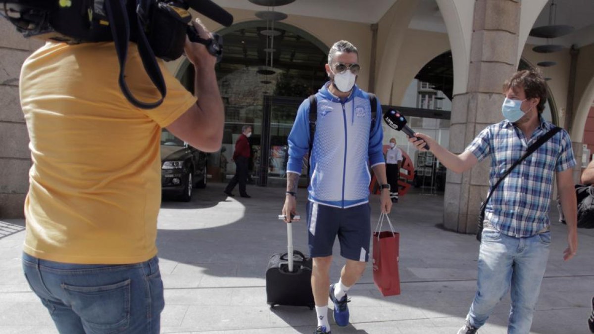 Uno de los jugadores del Fuenlabrada que se tuvo que confinar