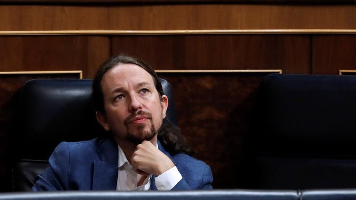 Fotografía de archivo del vicepresidente segundo y líder de Podemos, Pablo Iglesias.