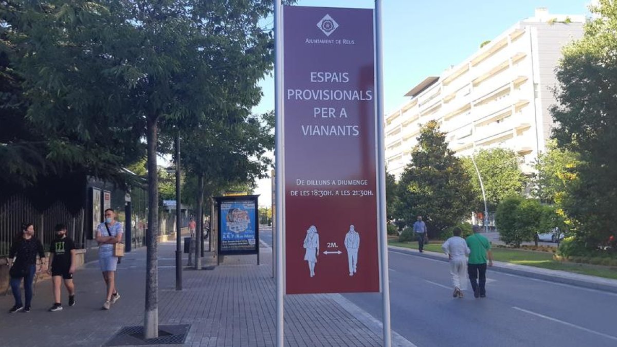 Imatge del tram de l'avinguda Sant Jordi que es tronarà a obrir divendres.