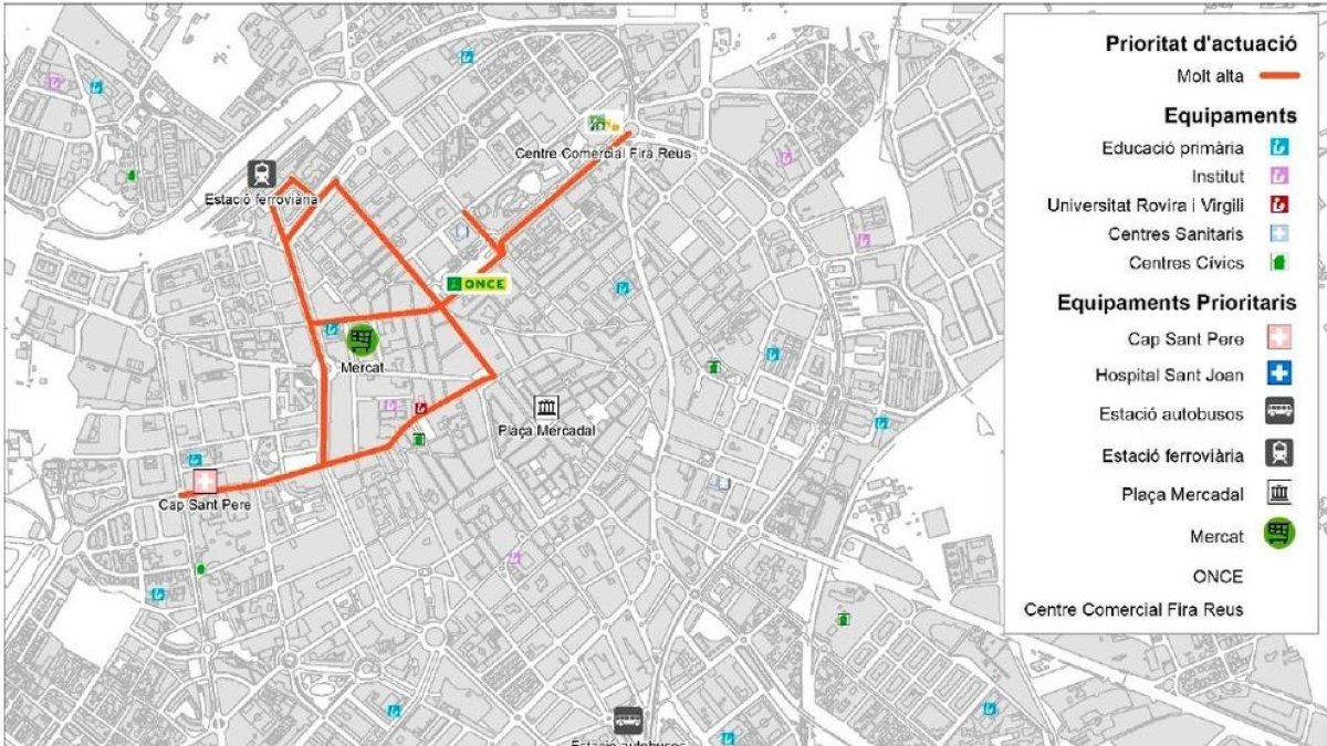 Plànol de la primera fase inclusiva del projecte.