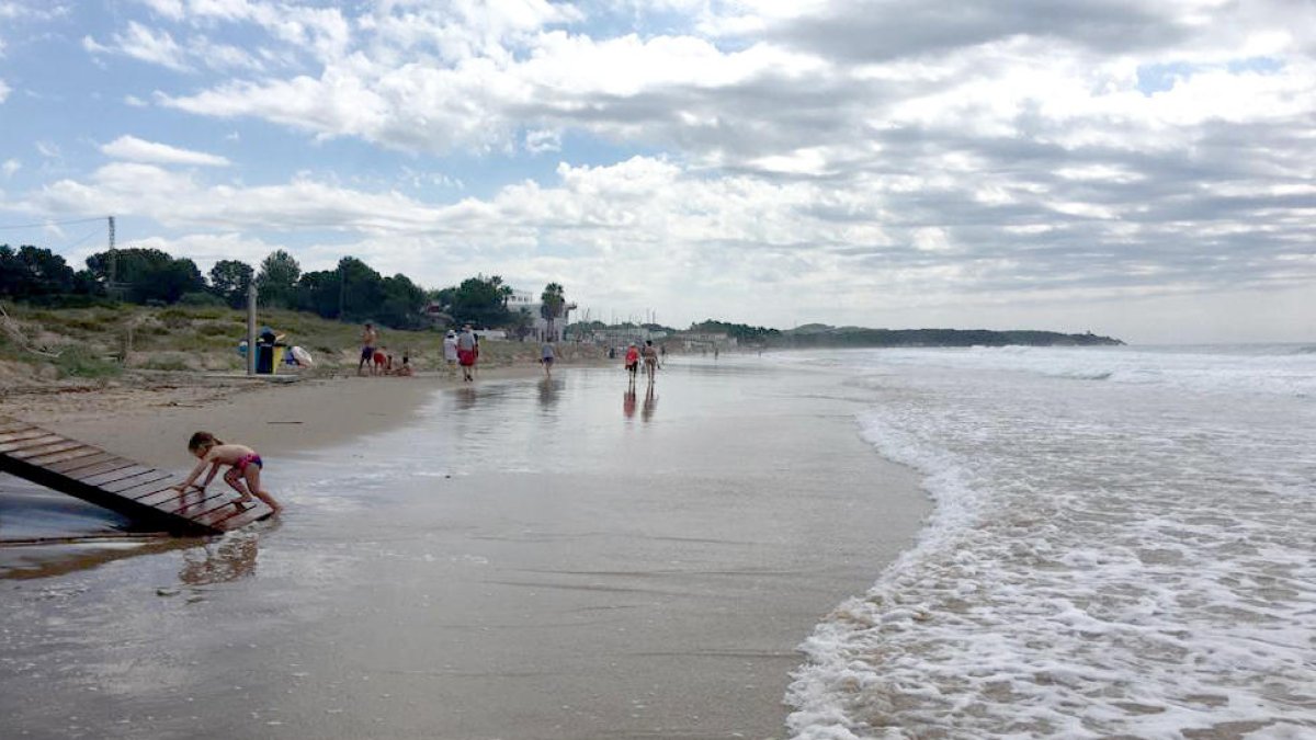 Imatge de la platja Llarga de Tarragona aquesta setmana.