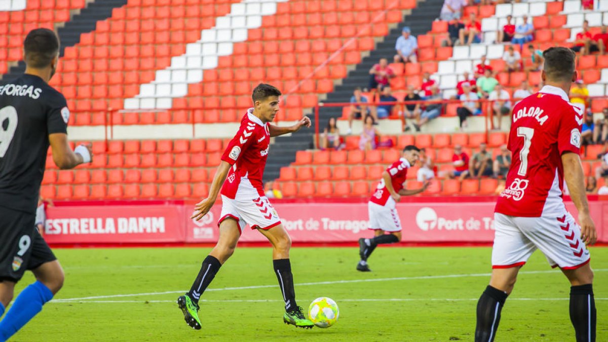 Viti, durante el Nàstic-Andorra de la primera vuelta, que acabó con goleada visitante (0-3)