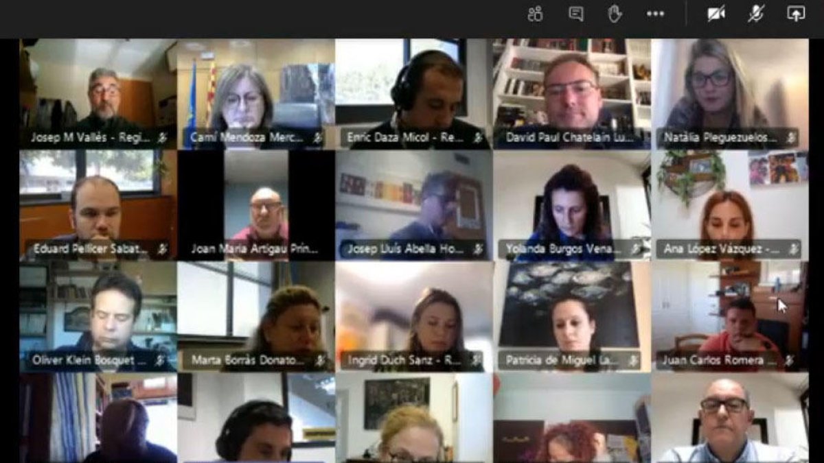 El ple d'ahir es va celebrar de forma telemàtica.