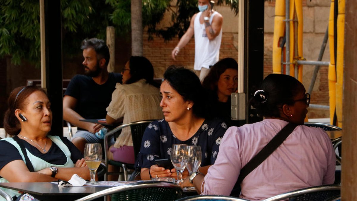 Imatge d'arxiu de la terrassa d'un bar.