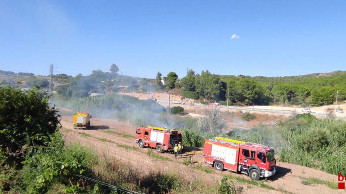 El foc es va originar ahir passades les 17.00h