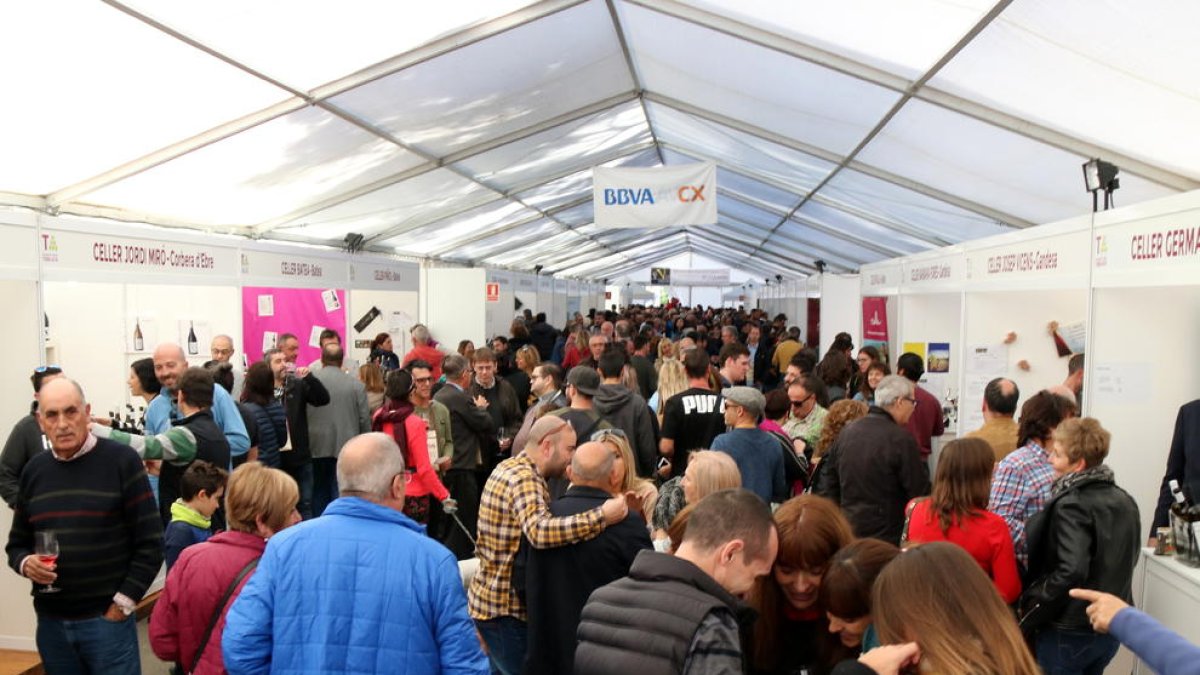 Imatge de la mostra de vins de la Festa del Vi de Gandesa l'any 2018.