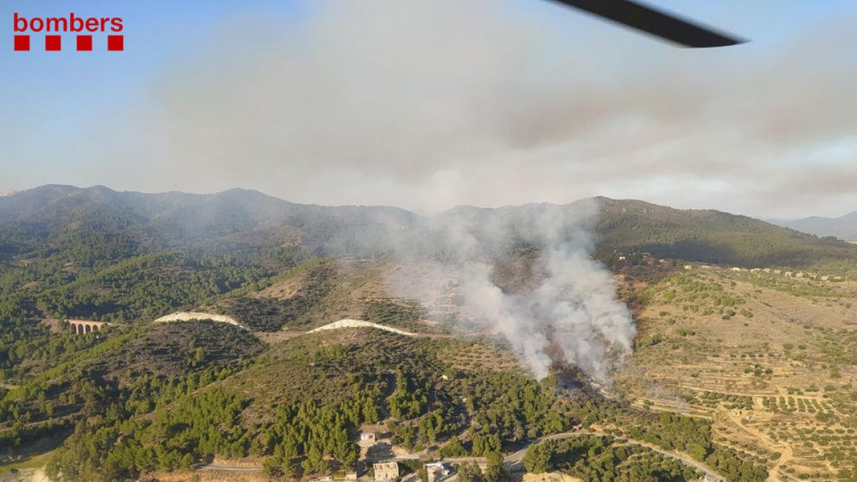 Imatge de l'incendi.