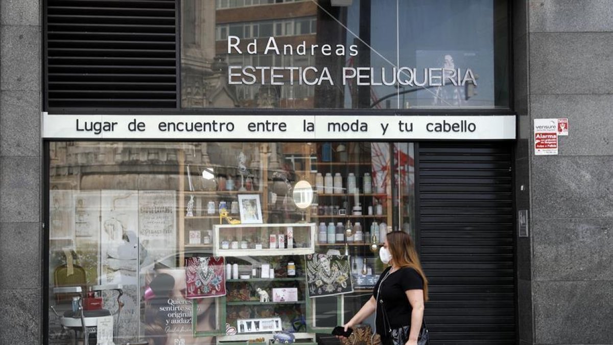 Una perruqueria de Bilbao.