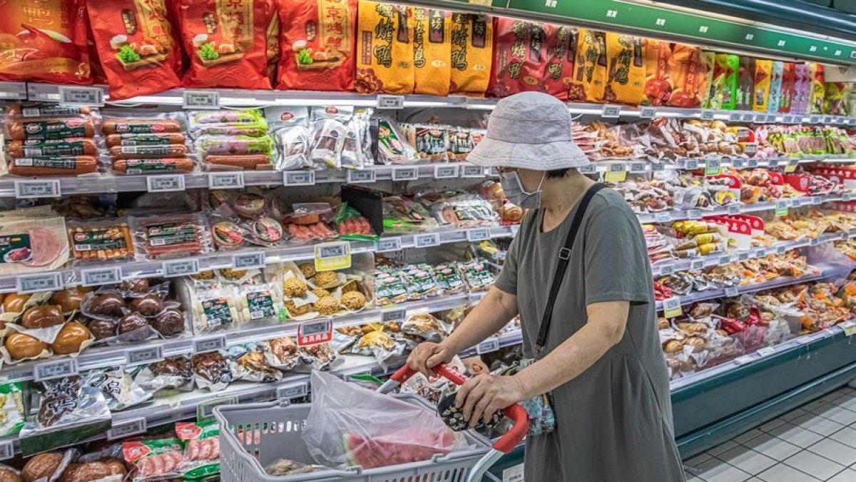 Imagen de un supermercado en China.