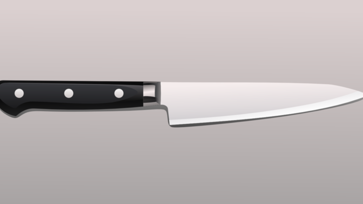 Un cuchillo de cocina.