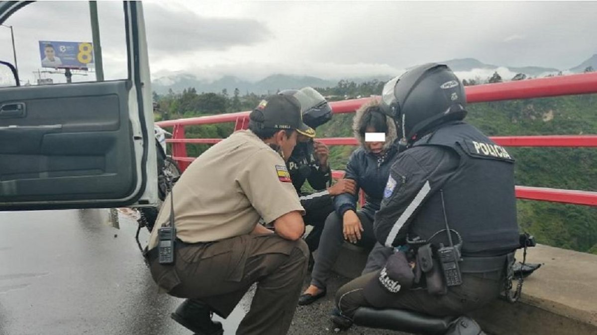 Imagen de archivo de agentes de policía en el Ecuador.