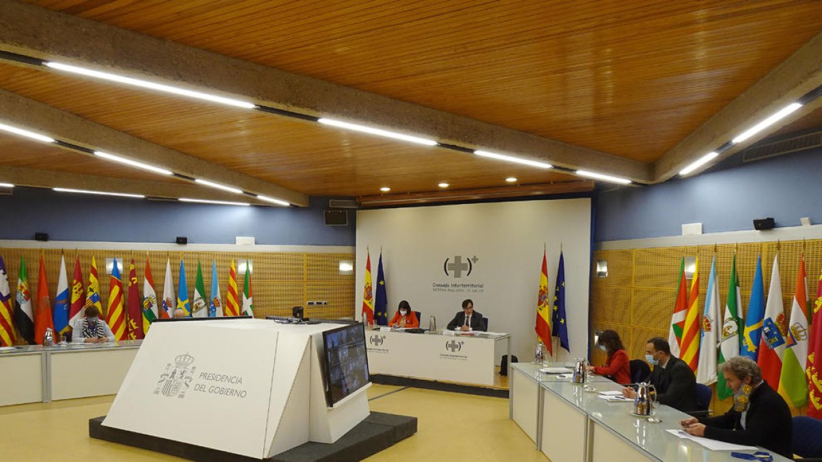 Plano general de la reunión del Consejo Interterritorial de Salud.