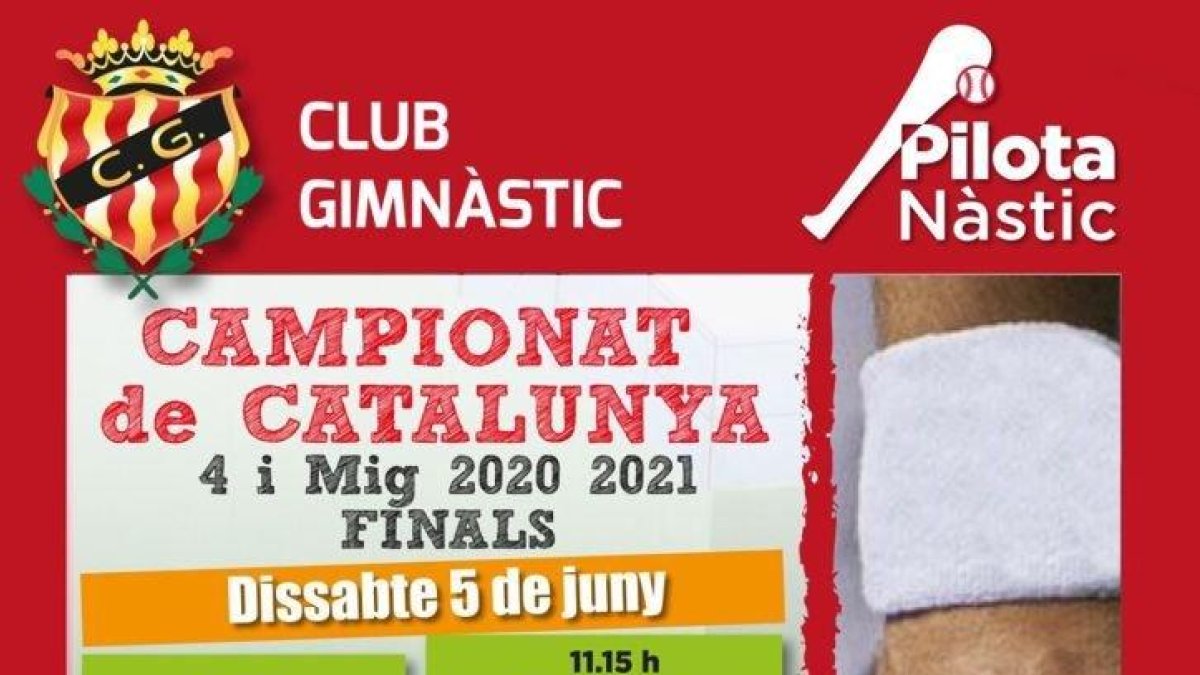 El Nàstic acull el Campionat de Catalunya de Pilota amb el grana Javier Otaño a la final