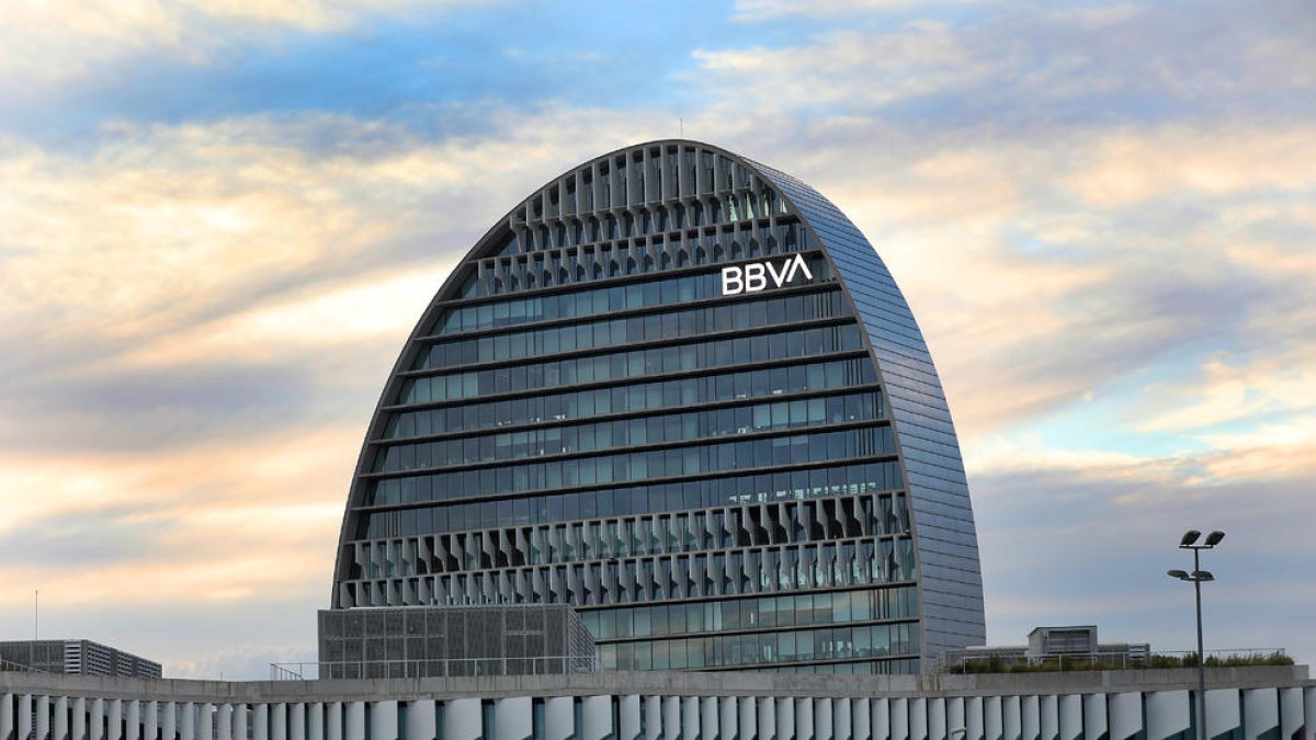 Imagen de archivo de la sede central del BBVA.