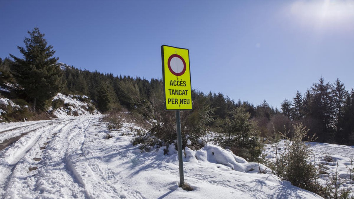 Algunos accesos están cerrados por la nieve.