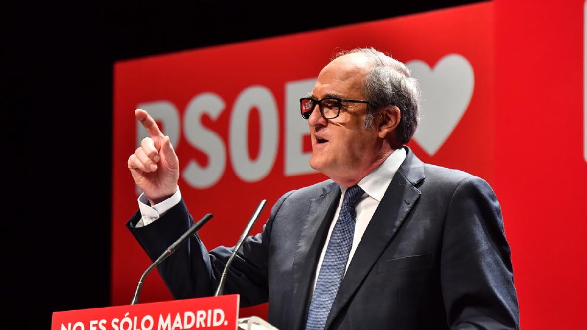 Pla mitjà del candidat del PSOE-M a les eleccions a la Comunitat de Madrid, Ángel Gabilondo