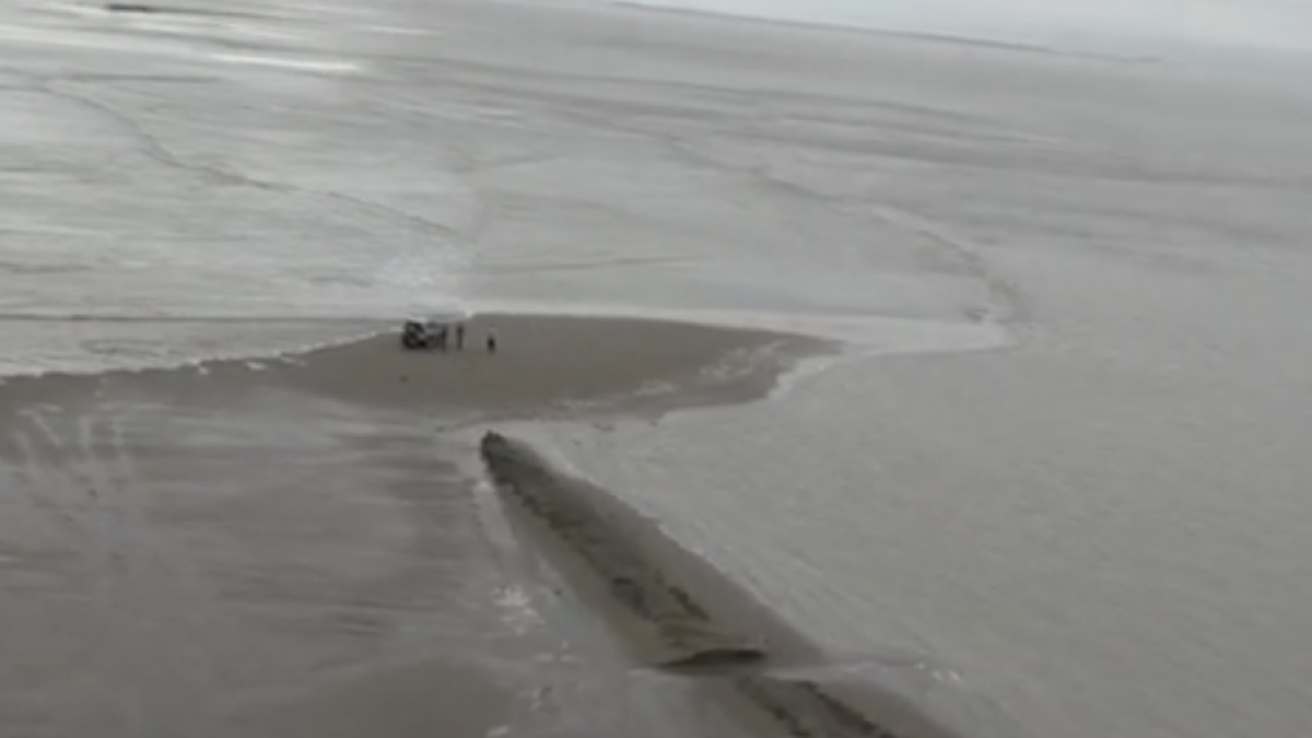 Imágenes aéreas de la zona de la Barra del Trabucador