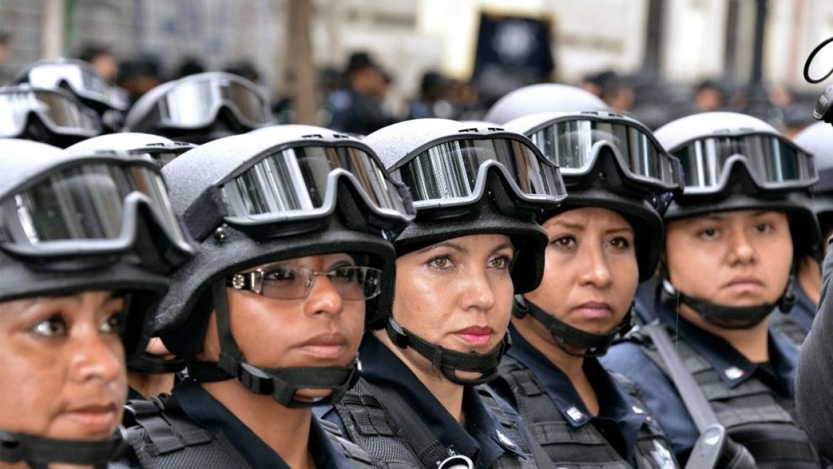 Imagen de archivo de algunas mujeres policía en México.