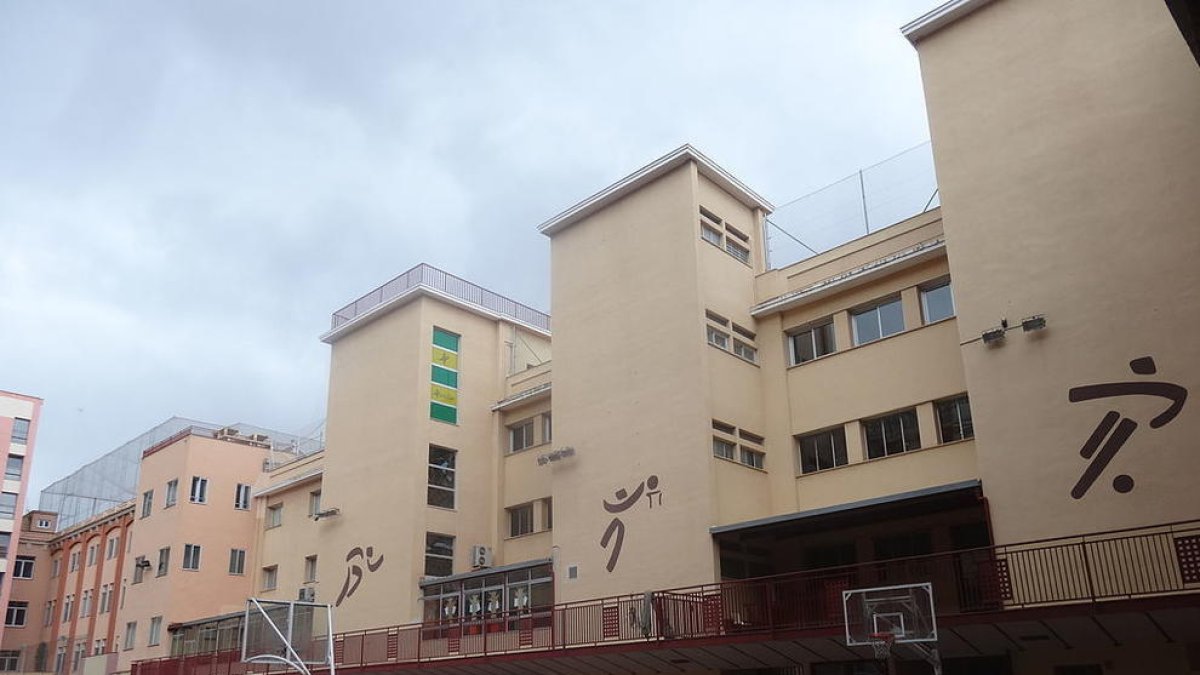 Imagen del colegio Padre Manyanet de les Corts, donde|dónde estudiaba el verdad que se va suicidar en el 2019.