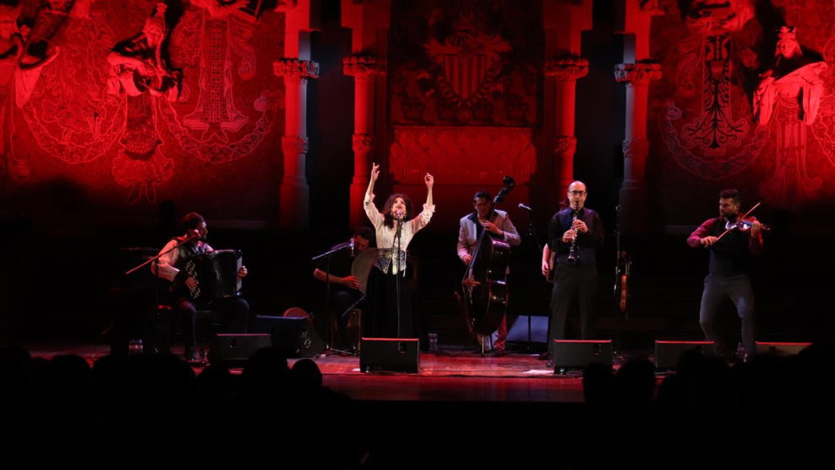 El concierto de la Barcelona Gipsy BalKan Orchestra en el Palau de la Música.