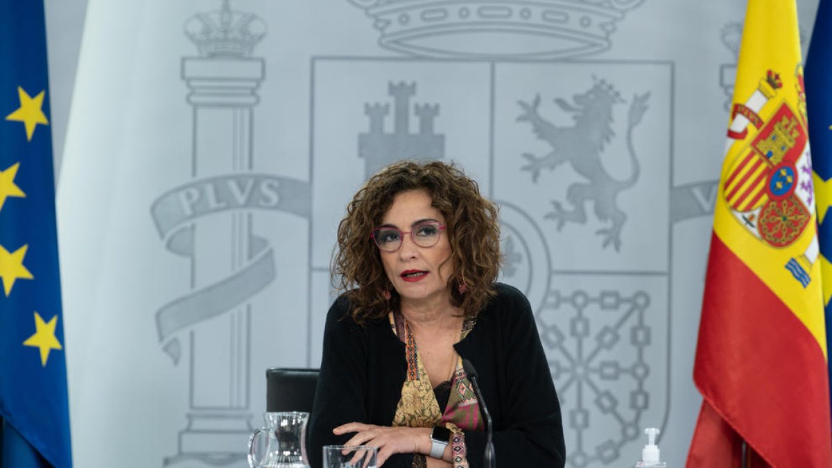 La portaveu del govern espanyol, Maria Jesús Montero.