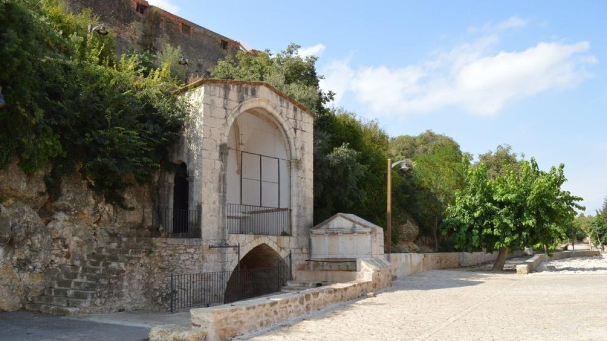 Imatge de la font de Sant Vicenç, zona on s'ha produït l'accident.