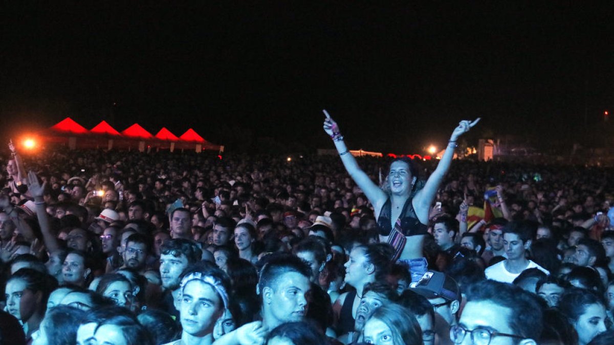 El público del Canet Rock durante los conciertos de 2019.