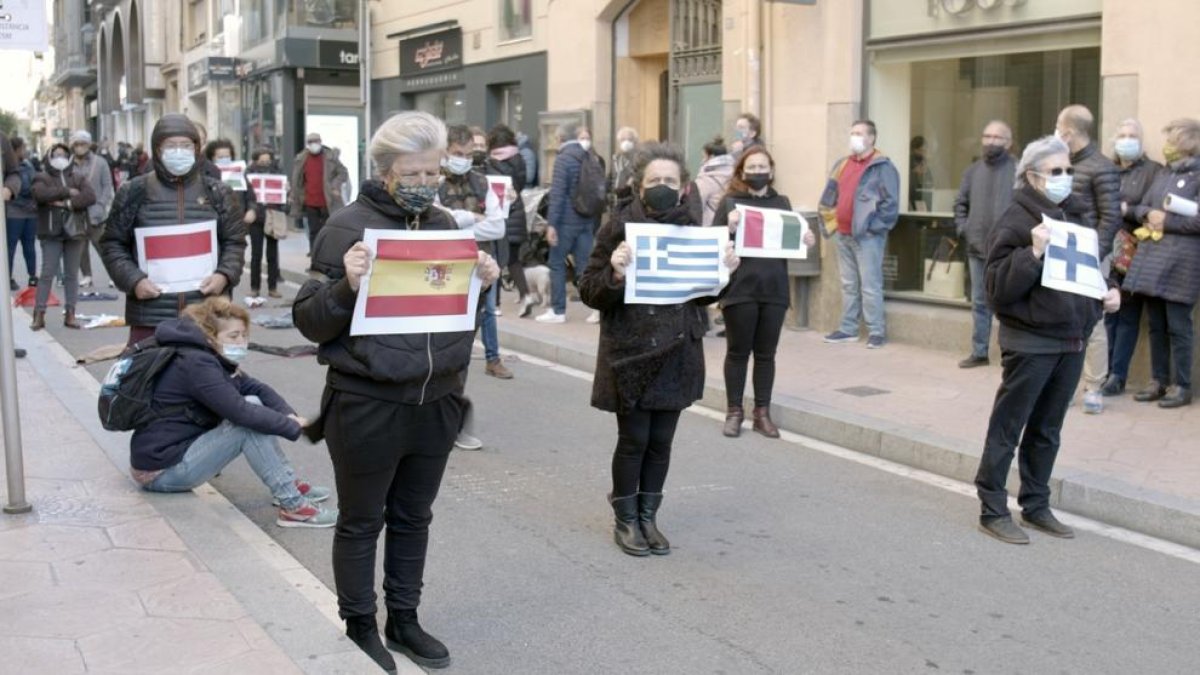 Imatge de la manifestació celebrada a Reus