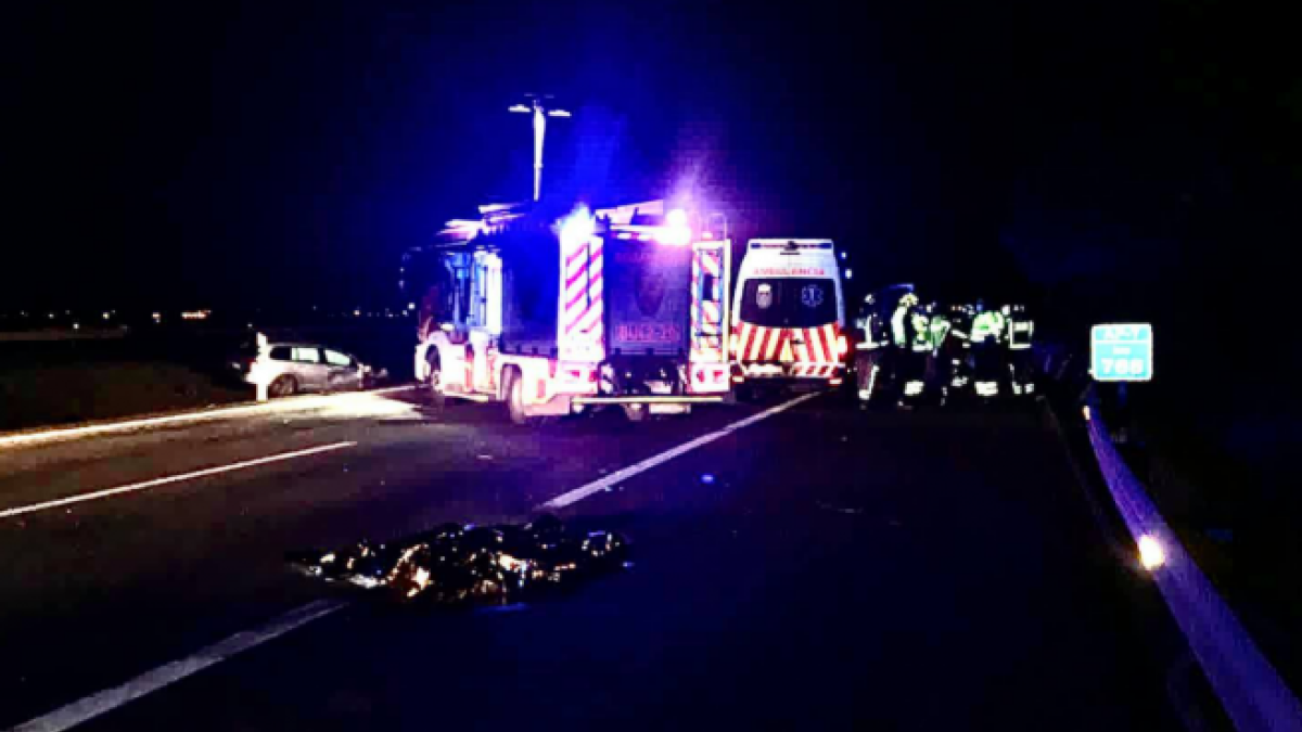 Escenario del accidente en Los Alcázares (Murcia).