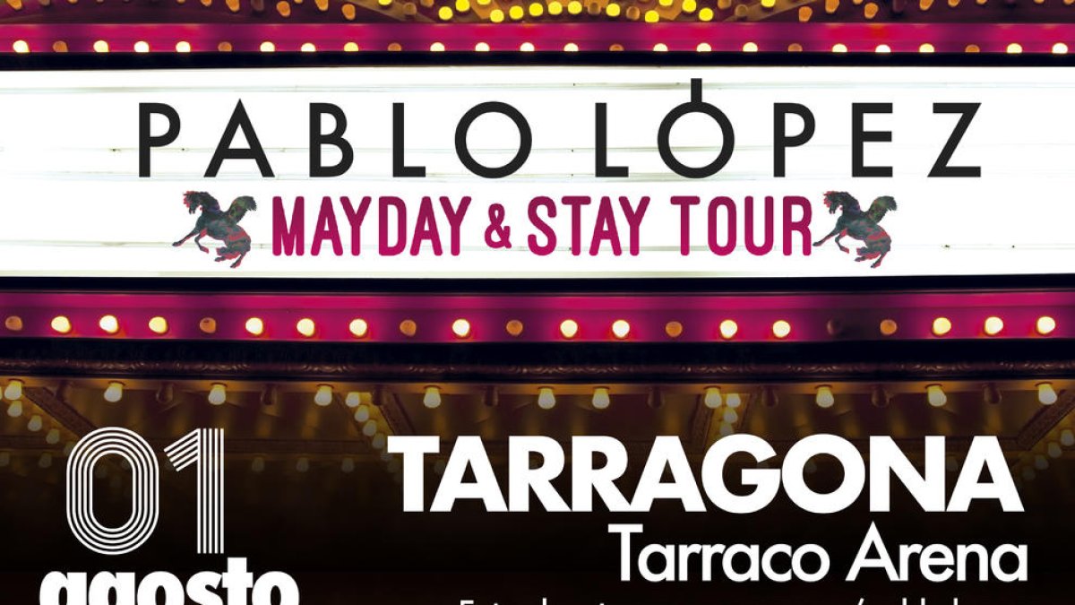 El malagueño Pablo López se une al Tarragona Music Festival.