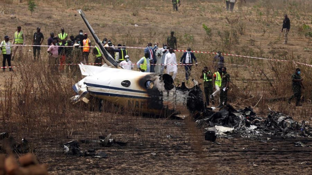 Imatge de l'avió accidentat.