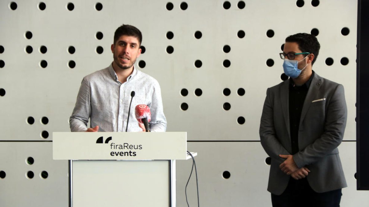 El president del Clúster TIC Catalunya Sud, Pablo Mazón, acompanyat del Clúster Manager, Gabi Domènech.