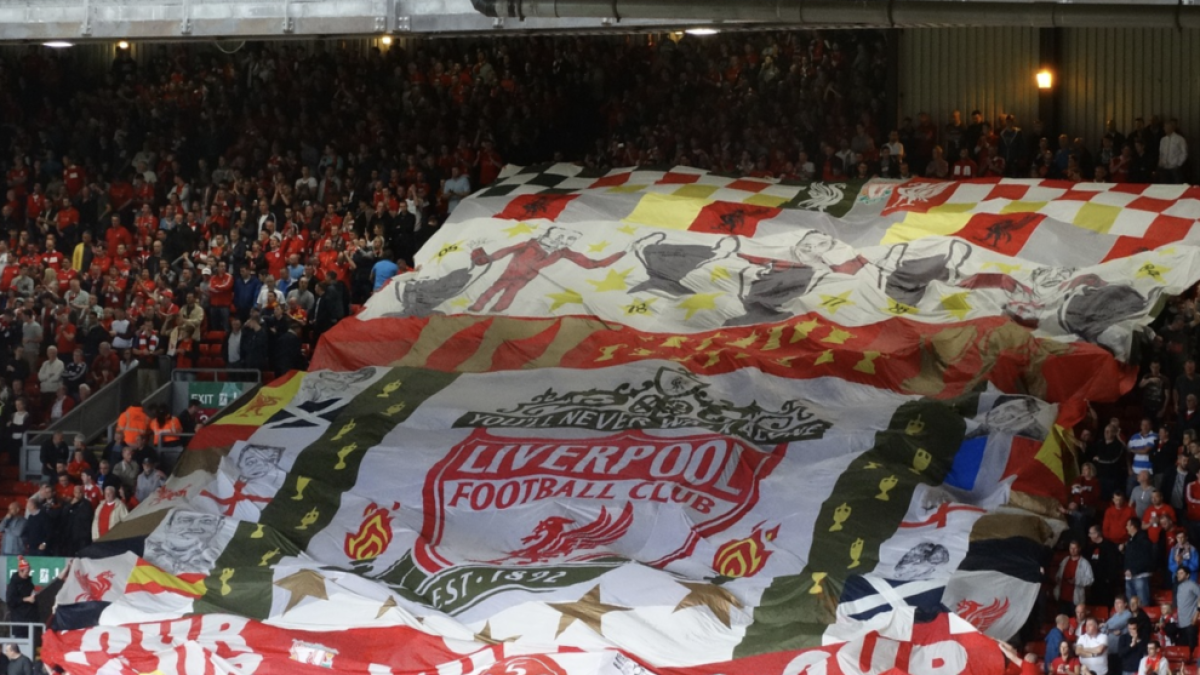 Imatge d'arxiu de l'estadi del Liverpool, Anfield.