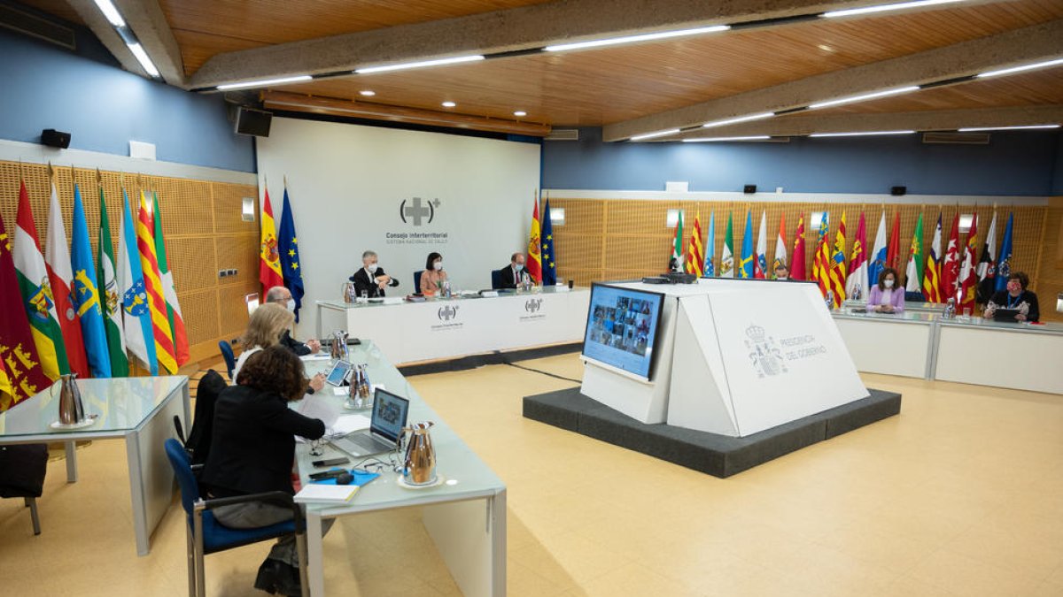 El Consell Interterritorial de Salut del 24 de març del 2021 a Madrid.