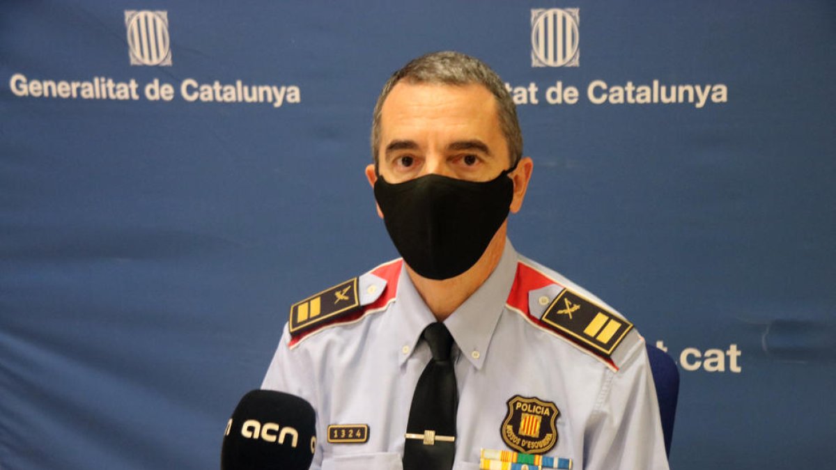 El portaveu dels Mossos d'Esquadra, Joan Carles Molinero.