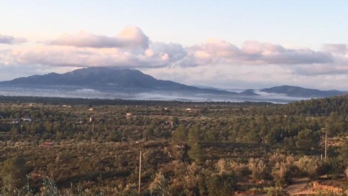 Zona donde se proyecta el nuevo parque eólico 'Vandellós-II' entre Camarles y l'Ametlla de Mar.