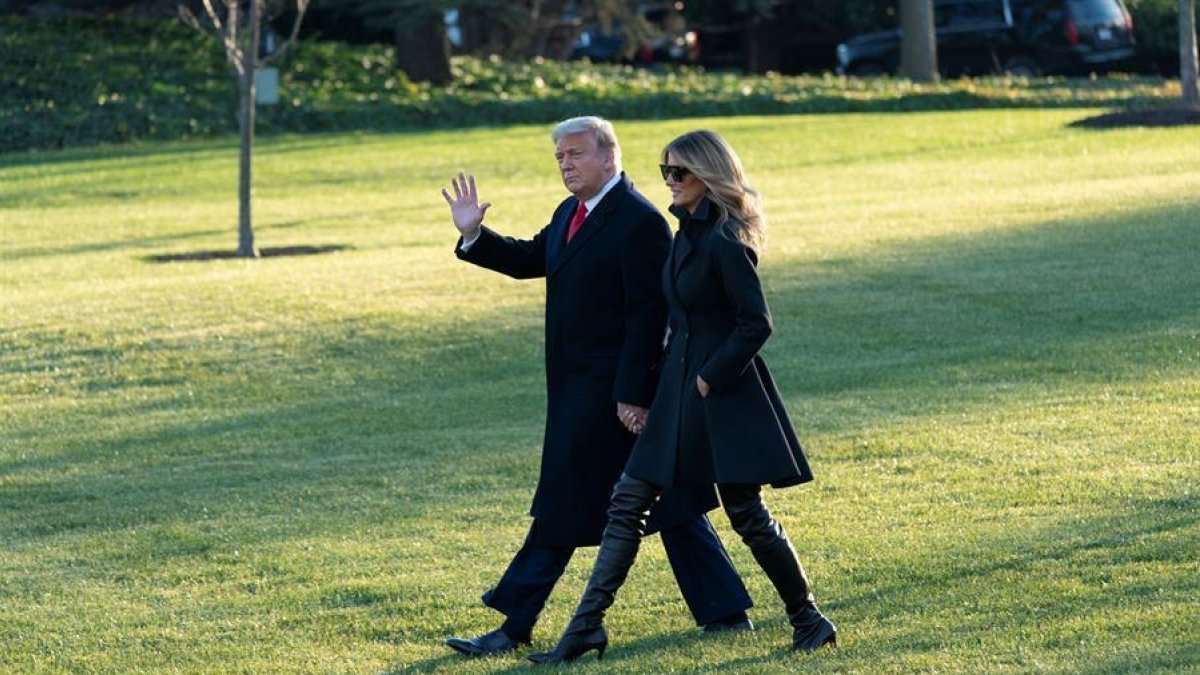 El president dels EUA, Donald Trump i la primera dama, Melania Trump.