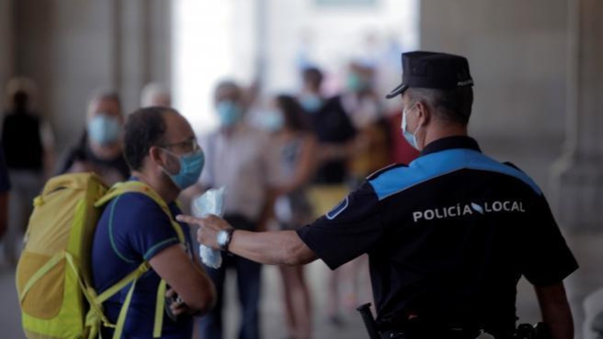 Imagen de un Policia Local de A Coruña.