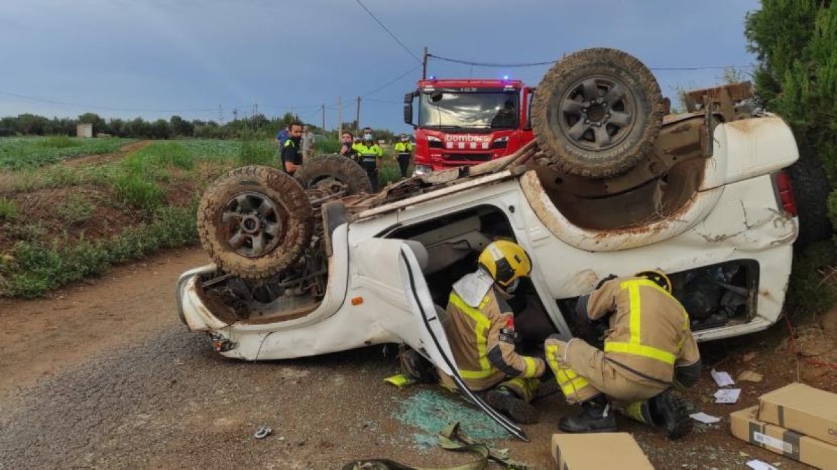 Imagen del vehículo accidentado.