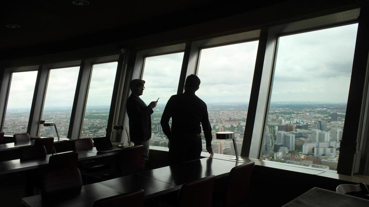 Vistas desde la Torre de Televisión de Berlín.