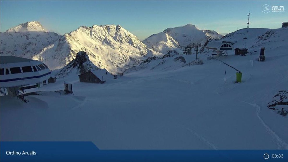 Vista de l'estació d'esquí d'Ordino