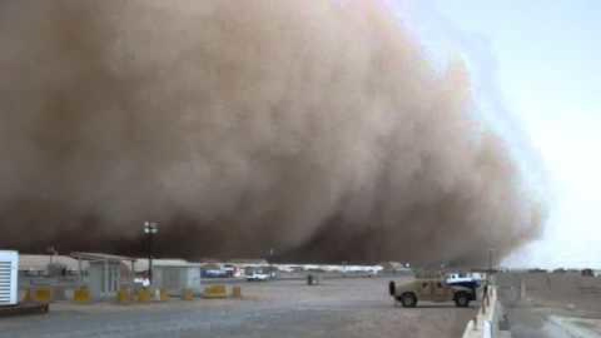 Imagen de una tormenta de arena en Kuwait.