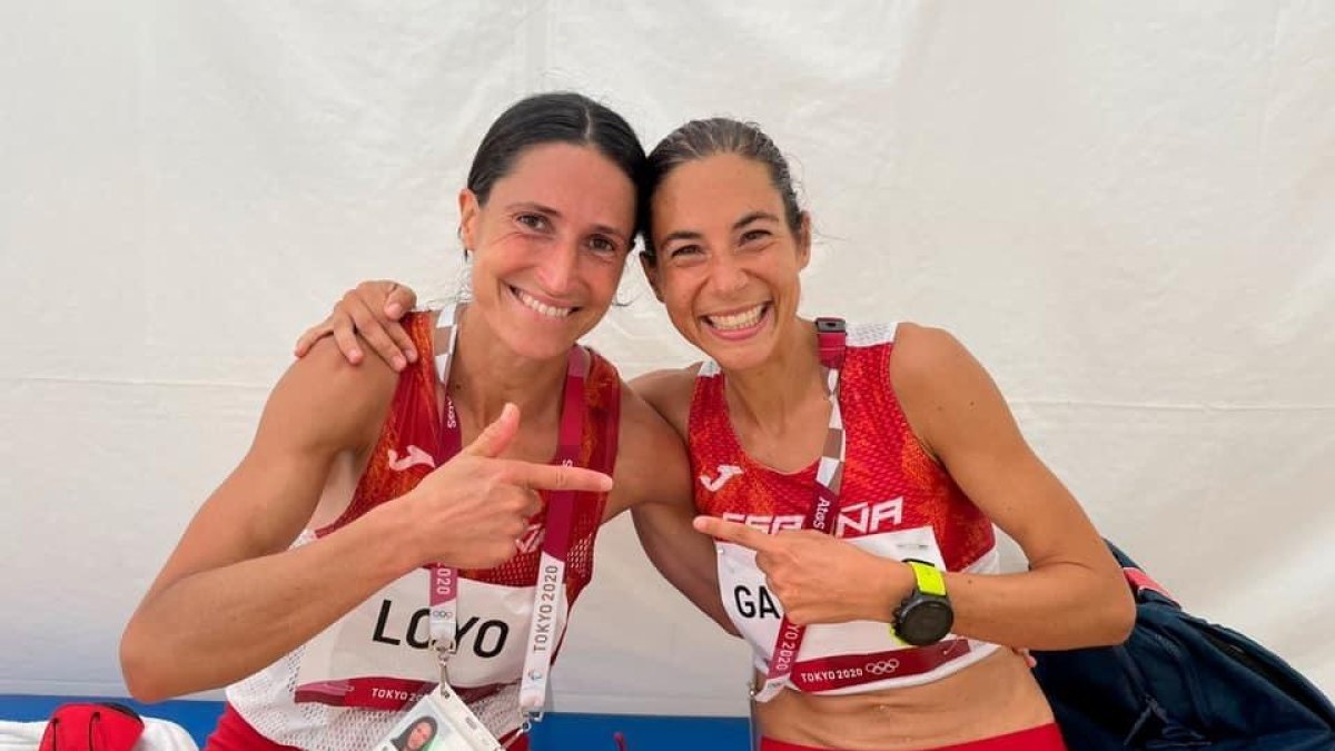 Elena Loyo (29a) i Marta Galimany (37a) a la marató dels Jocs Olímpics de T`quio.