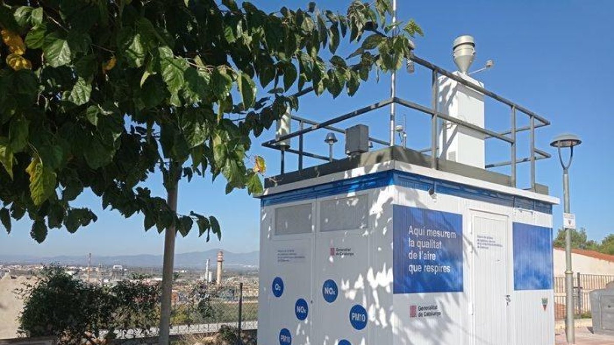 Imagen de la estación de control instalada en Perafort.